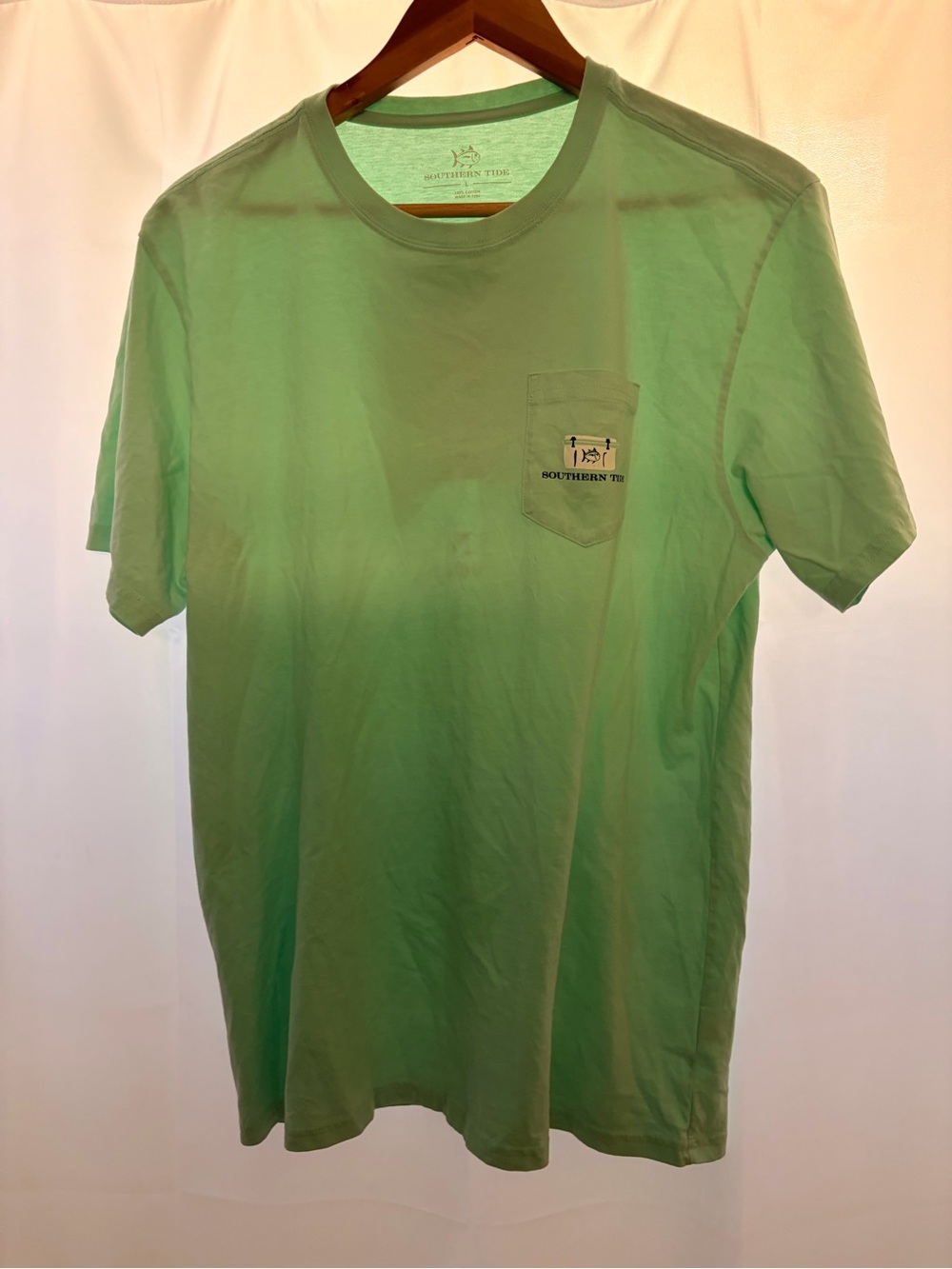 Southern Tide Men’s Mint Green Pocket T-Shirt Large